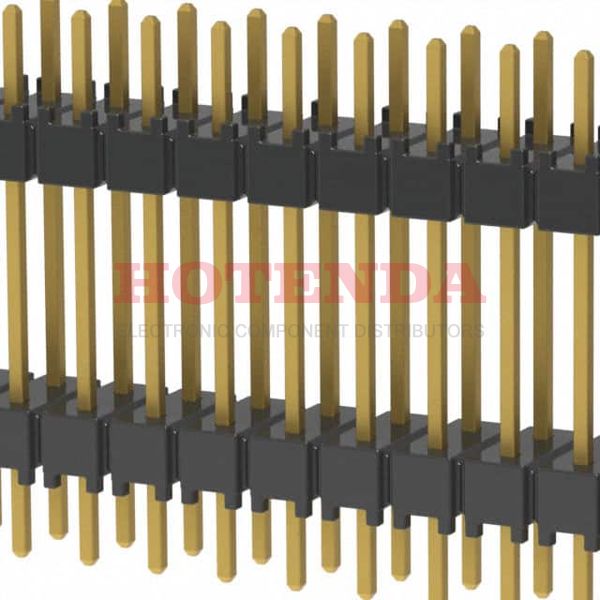 DW-35-10-G-D-500 - Flex Stack, DW Series GENERAL PURPOSE BOARD STACKING CONNECTOR 2 Rows Solder 0.100 2.54mm Bulk Through Hole 70 Positions Black