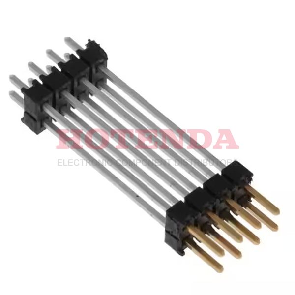 DW-04-13-F-D-935 - Flex Stack, DW Series GENERAL PURPOSE BOARD STACKING CONNECTOR 2 Rows Solder 0.100 2.54mm Bulk Through Hole 8 Positions Black