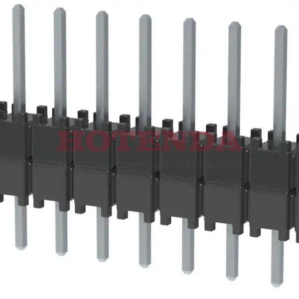 DW-14-08-T-S-200 - Flex Stack, DW Series 1 Rows Solder 0.100 2.54mm Bulk Through Hole 14 Positions Black