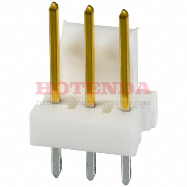 641213-3 - CONN HEADER VERT .100 3POS 30AU