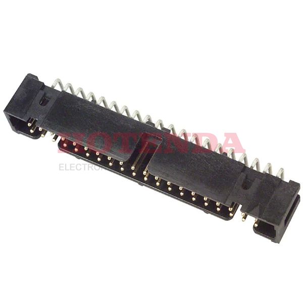N2540-5002-RB - CONN HEADER R/A 40POS 2.54MM