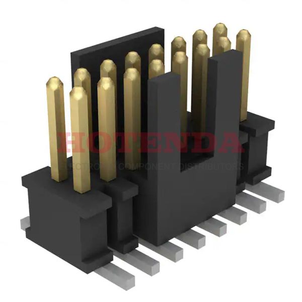 FTSH-108-01-S-DV-K-TR - FTSH Series 2-Row Header, Cuttable Solder Phosphor Bronze Tape &amp; Reel (TR) Surface Mount Gold Liquid Crystal Polymer (LCP) 16-Position Board to Board or Cable 0.099 2.51mm Height