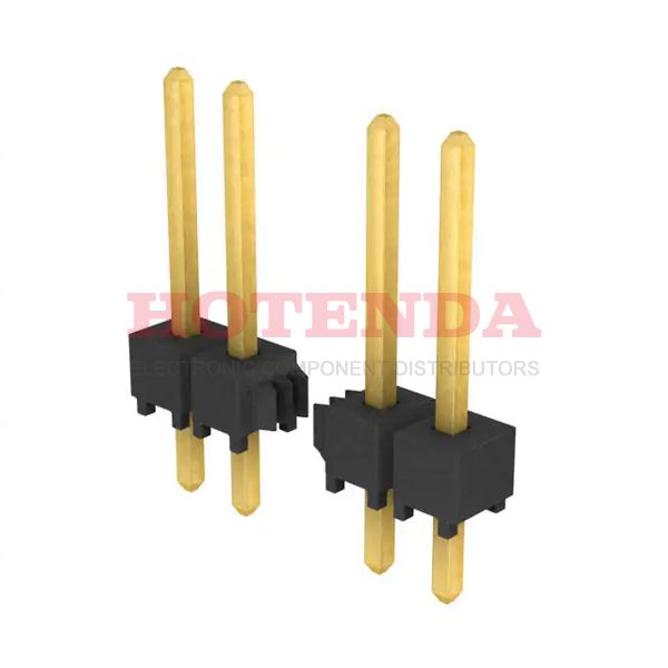 TSW-107-14-G-S - SAMTEC TSW-107-14-G-S Board-To-Board Connector, Vertical, TSW Series, 7 Contacts, Header, 2.54 mm, Through Hole, 1 Rows