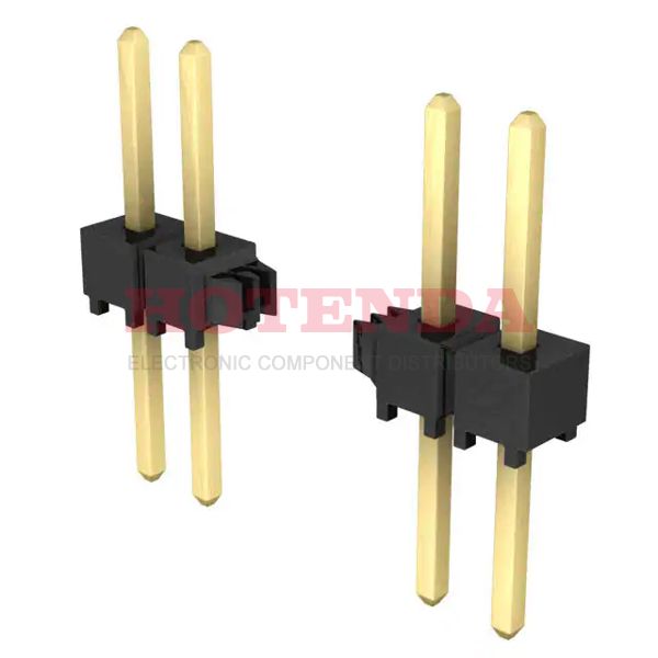TSW-120-08-G-S - TSW Series 1-Row Header Solder Phosphor Bronze Bulk Through Hole Gold Polybutylene Terephthalate (PBT) 20-Position Board to Board or Cable 0.100 2.54mm Height