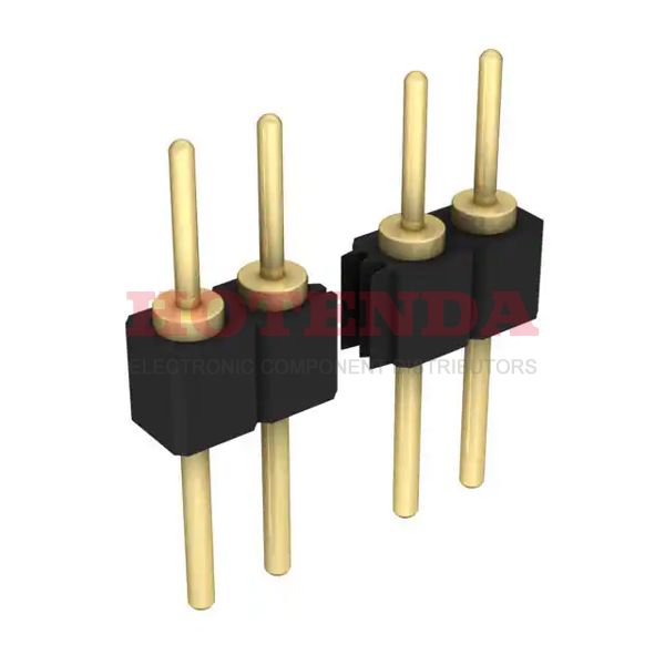 TS-119-G-A - SAMTEC TS-119-G-A Board-To-Board Connector, Vertical, TS Series, 19 Contacts, Header, 2.54 mm, Through Hole, 1 Rows