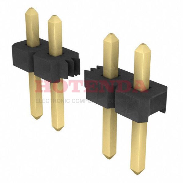 TLW-107-05-G-S - SAMTEC TLW-107-05-G-S Board-To-Board Connector, Single, 7 Contacts, Header, 2.54 mm, Through Hole, 1 Rows