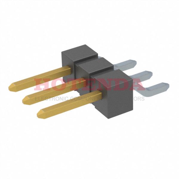 TSM-103-01-LM-SH-TR - Conn Unshrouded Header HDR 3 POS 2.54mm Solder RA SMD T/R