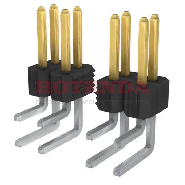 68021-118HLF - BERGSTIK® II Series 2-Row Header Solder Phosphor Bronze Bulk Through Hole, Right Angle Gold or Gold, GXT™ 18-Position Board to Board 0.190 4.83mm Height