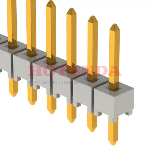 HTSW-146-07-G-S - SAMTEC HTSW-146-07-G-S Board-To-Board Connector, Vertical, HTSW Series, 46 Contacts, Header, 2.54 mm, Through Hole, 1 Rows