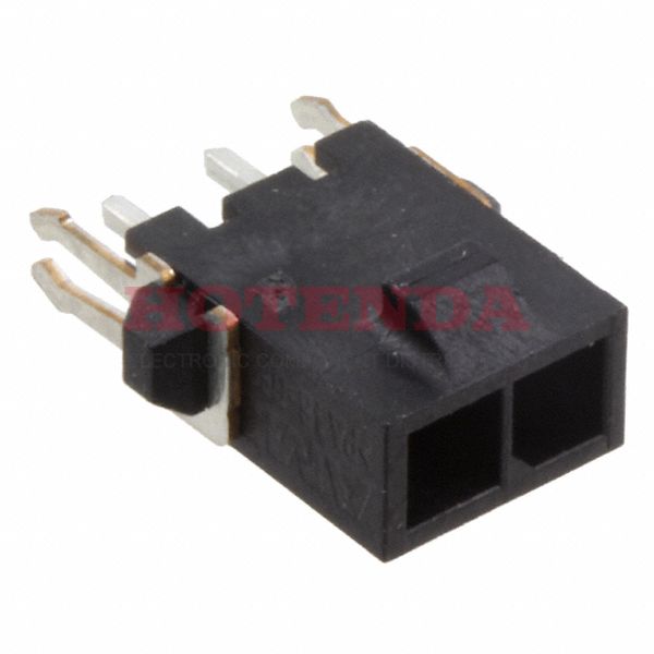 2-1445085-2 - Micro MATE-N-LOK Series 1-Row Header Solder Brass Tray Through Hole Gold Polyamide (PA), Nylon 2-Position Board to Cable/Wire 0.364 9.25mm Height