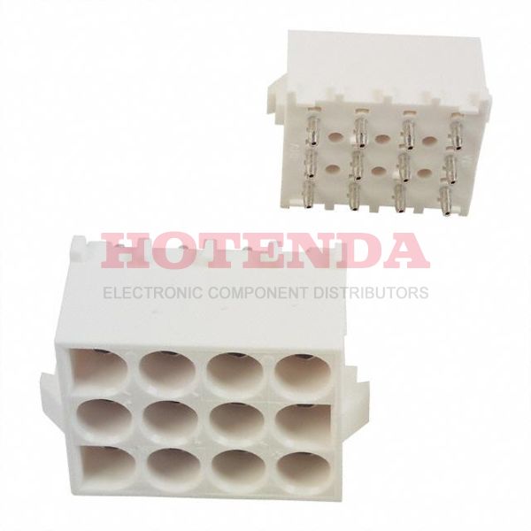 350433-2 - 3-Row Header, Pin, Plug Through Hole Bronze Bulk