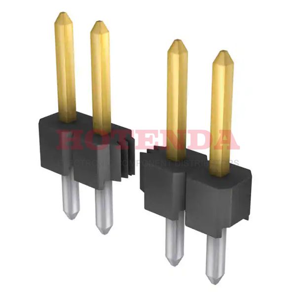 961121-6804-AR - Headers &amp; Wire Housings 21P STRT 1 ROW GOLD 6.8MM MATING PIN