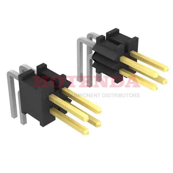 FTSH-119-02-L-D-RA - FTSH Series 2-Row Header, Cuttable Solder Phosphor Bronze Tube Through Hole, Right Angle Gold Liquid Crystal Polymer (LCP) 38-Position Board to Board or Cable 0.135 3.43mm Height