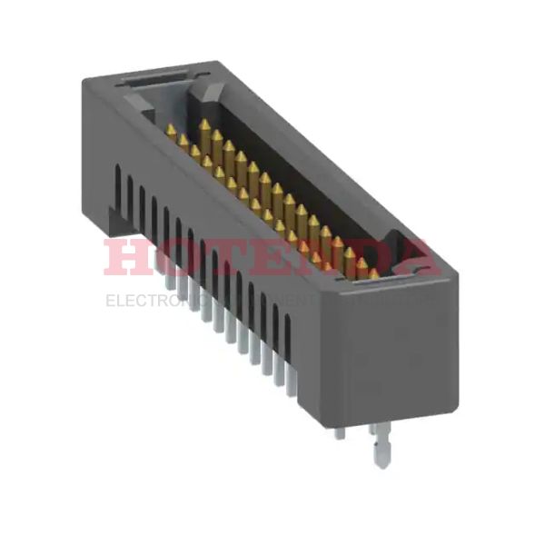 TFM-115-01-F-D-WT - Tiger Eye™ TFM Series 2-Row Header Solder Phosphor Bronze Tube Through Hole Gold Liquid Crystal Polymer (LCP) 30-Position Board to Board or Cable 0.220 5.60mm Height