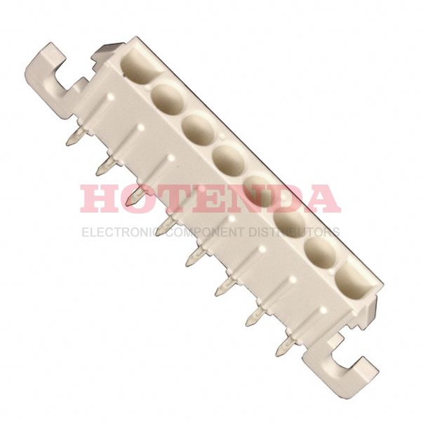 640584-3 - Universal MATE-N-LOK 8 Position Single Row Through Hole Right Angle Pin Header