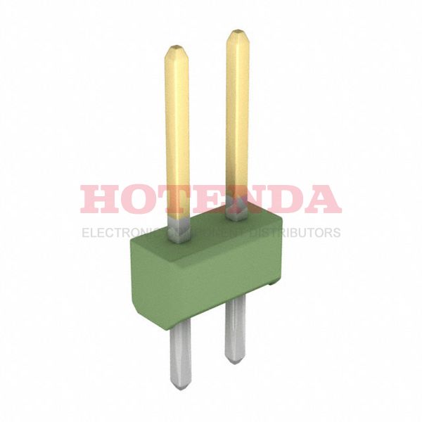 826656-1 - Conn Unshrouded Header HDR 2 POS 2.54mm Solder ST Thru-Hole
