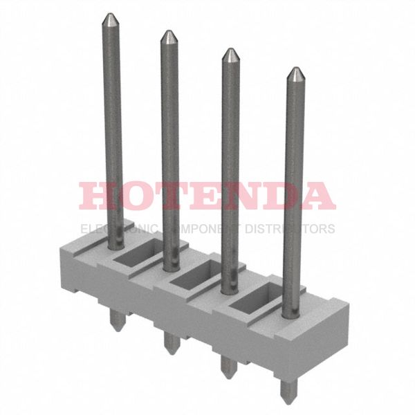 0010081042 - KK 3003 Series 1-Row Header Solder Brass Bulk Through Hole Tin Polyamide (PA), Nylon 4-Position Board to Board or Cable 0.125 3.18mm Height