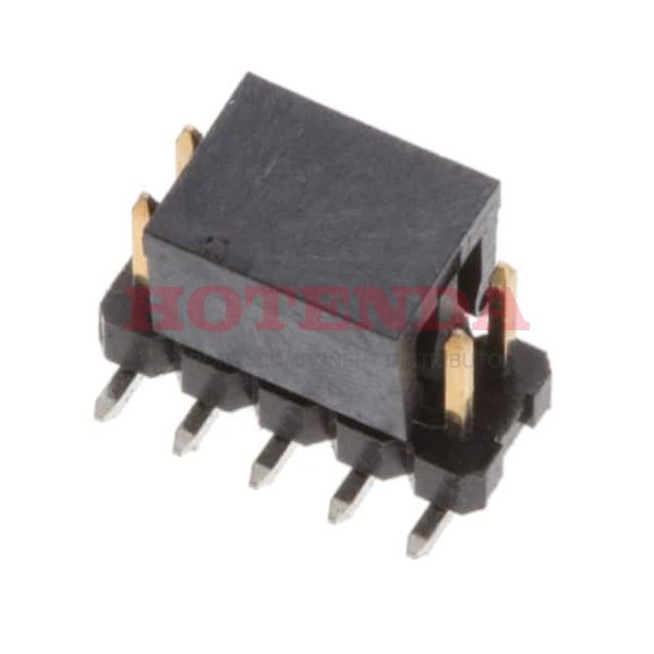 2842142-5 - 10P,2MM,BRK HDR,DRVT,SMD,0.1AU,TR W/CAP