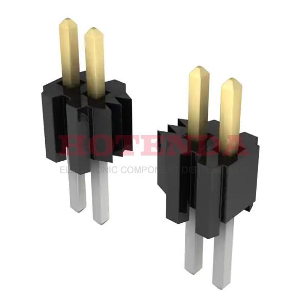 TMS-112-02-L-S - SAMTEC TMS-112-02-L-S Board-To-Board Connector, Vertical, TMS Series, 12 Contacts, Header, 1.27 mm, Through Hole, 1 Rows