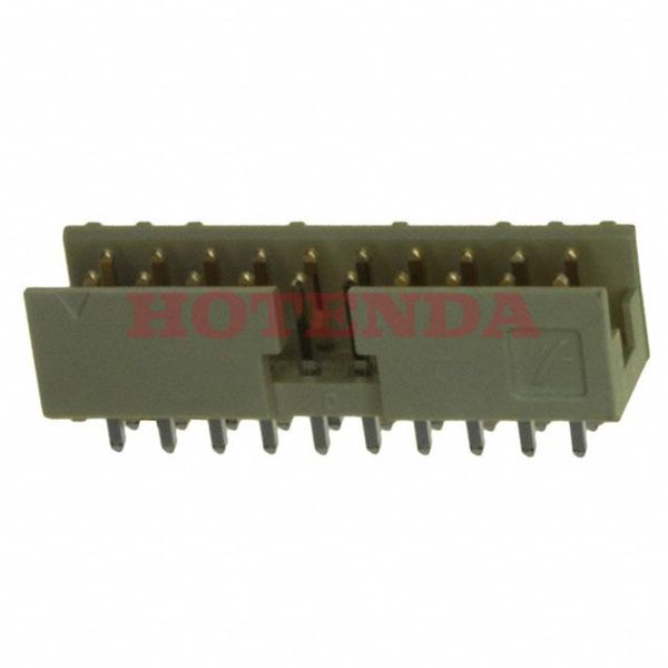 10075025-G01-20ULF - Conn Shrouded Header (4 Sides) HDR 20 POS 2mm Solder ST Thru-Hole Tube