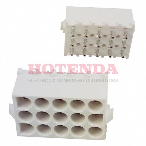 350738-1 - CONN HEADER 15POS VERT .250 TIN