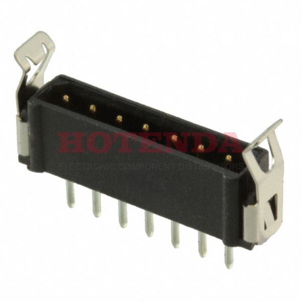 M80-8770722 - Headers &amp; Wire Housings 7 POS SIL MALE VERT LATCHED TIN/LD