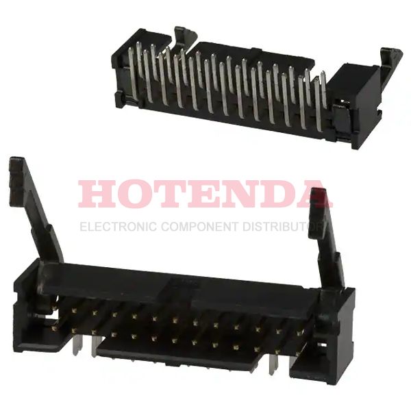 104130-5 - CONN HEADER LOPRO R/A .100 26POS