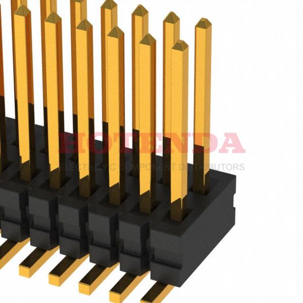 FTE-138-01-G-DV - FTE Series 2-Row Header Solder Phosphor Bronze Bulk Surface Mount Gold Liquid Crystal Polymer (LCP) 76-Position Board to Board 0.055 1.40mm Height