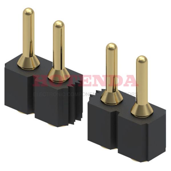 349-10-138-00-560000 - 38 Positions Header, Unshrouded Connector 0.100" (2.54mm) Surface Mount Gold