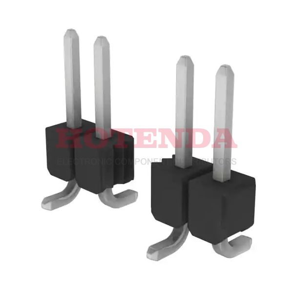 5-146133-4 - AMPMODU Mod II Series 1-Row Header, Breakaway Solder Copper Alloy Tube Surface Mount Tin Liquid Crystal Polymer (LCP) 6-Position Board to Board or Cable 0.090 2.29mm Height