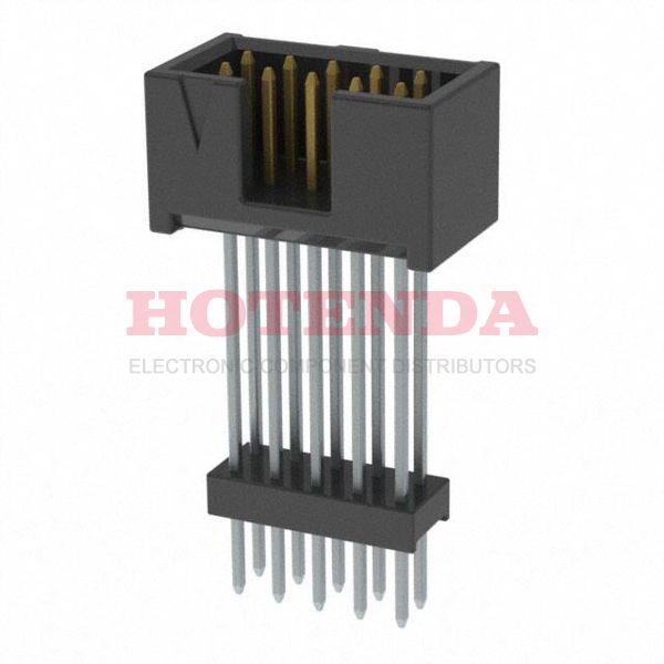 ZSS-105-07-L-D-1040 - Conn Elevated Shrouded Header HDR 10 POS 2.54mm Solder ST Thru-Hole