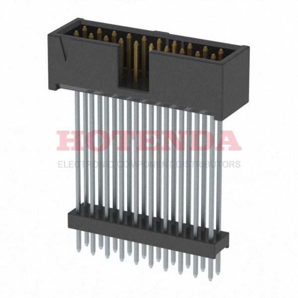 ZSS-110-09-S-D-1235 - Conn Elevated Shrouded Header HDR 20 POS 2.54mm Solder ST Thru-Hole