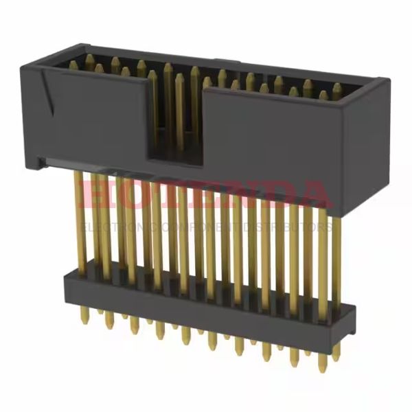 ZSS-110-04-G-D-800 - Conn Elevated Shrouded Header HDR 20 POS 2.54mm Solder ST Thru-Hole