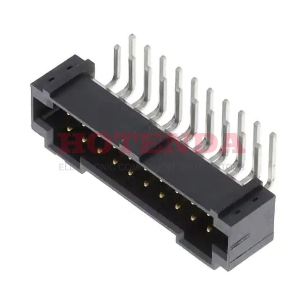 T2M-110-01-L-D-RA - SAMTEC T2M-110-01-L-D-RAWire-To-Board Connector, T2M Series, Through Hole, Header, 20 Contacts, 2 mm, Gold Plated Contacts