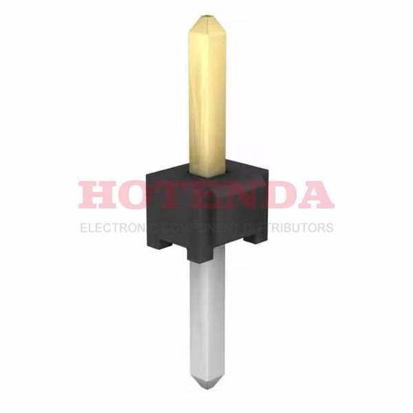 TMM-101-02-L-S - SAMTEC TMM-101-02-L-S Board-To-Board Connector, TMM Series, 1 Contacts, Header, 2 mm, Through Hole, 1 Rows