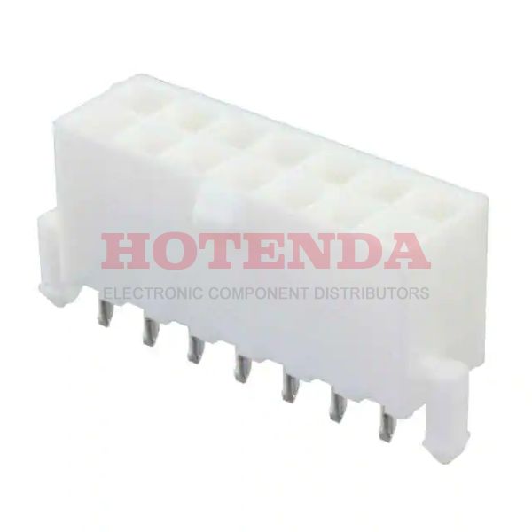 1-1586040-4 - Conn Power HDR 14 POS 4.2mm Solder ST Thru-Hole 14 Terminal 1 Port Tray