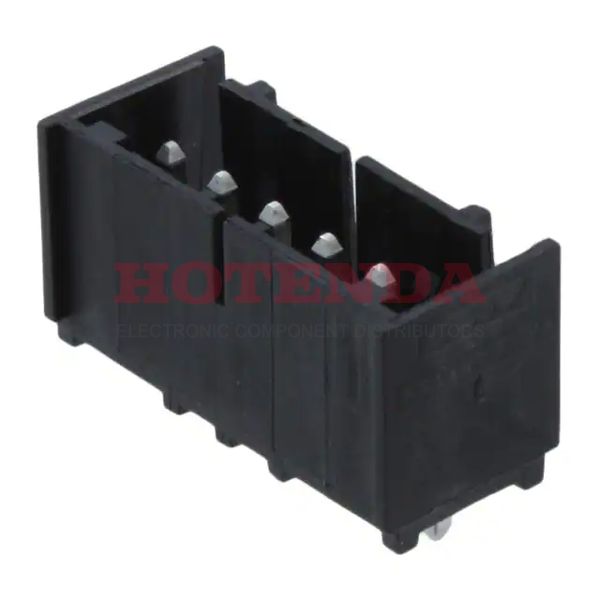 2-647123-6 - CONN HEADER 6POS VERT .156 TIN