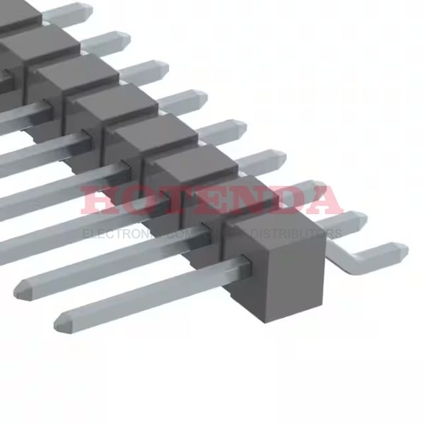 TSM-116-02-T-SH - TSM Series 1-Row Header Solder Phosphor Bronze Tube Surface Mount, Right Angle Tin Liquid Crystal Polymer (LCP) 16-Position Board to Board or Cable 0.120 3.05mm Height