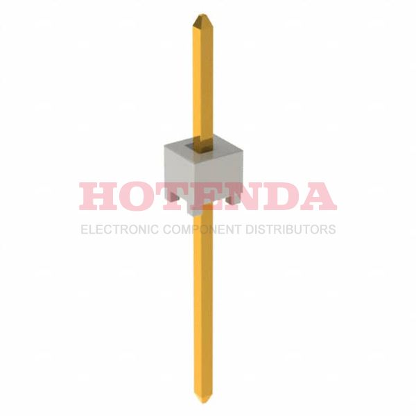 HTSW-107-09-G-S - SAMTEC HTSW-107-09-G-S Board-To-Board Connector, Vertical, HTSW Series, 7 Contacts, Header, 2.54 mm, Through Hole, 1 Rows