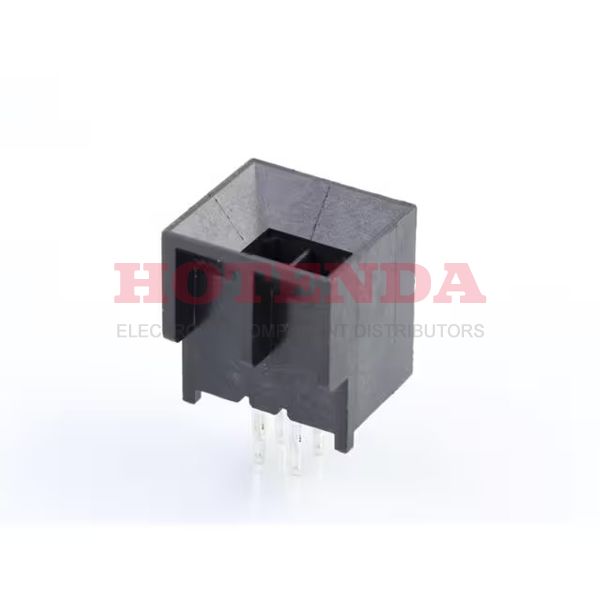 45280-0401 - 2-Row Male Pin Press-Fit Copper 4-Position