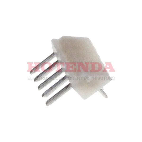 BS5P-SHF-1AA(LF)(SN) - JST HVQ Series, 2.5mm Pitch 5 Way 1 Row Right Angle PCB Header, Solder Termination, 3A