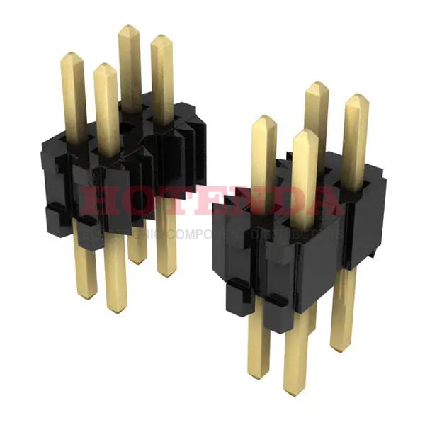 TMS-105-02-G-D - SAMTEC TMS-105-02-G-D Board-To-Board Connector, Vertical, TMS Series, 10 Contacts, Header, 1.27 mm, Through Hole, 2 Rows