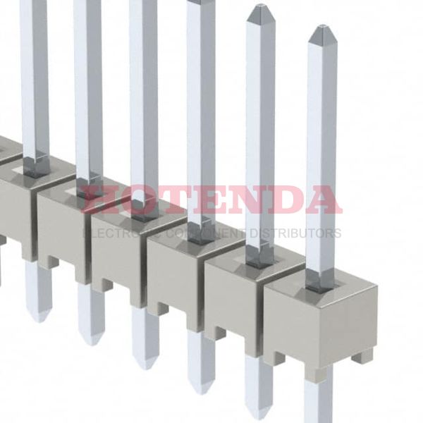 HTSW-130-14-T-S - SAMTEC HTSW-130-14-T-S Board-To-Board Connector, Vertical, HTSW Series, 30 Contacts, Header, 2.54 mm, Through Hole, 1 Rows