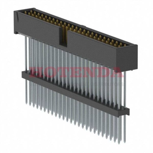 ZSS-125-09-L-D-1040 - Conn Elevated Shrouded Header HDR 50 POS 2.54mm Solder ST Thru-Hole