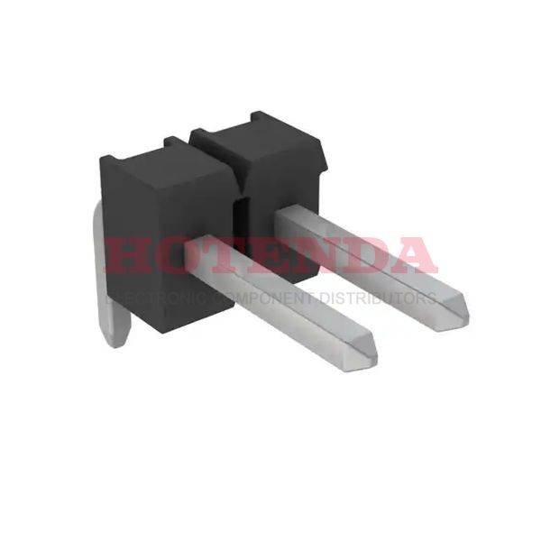 9-103323-0-02 - AMPMODU Mod II Series 1-Row Header, Breakaway Solder Copper Alloy Bulk Through Hole, Right Angle Tin Thermoplastic 2-Position Board to Board or Cable 0.138 3.50mm Height