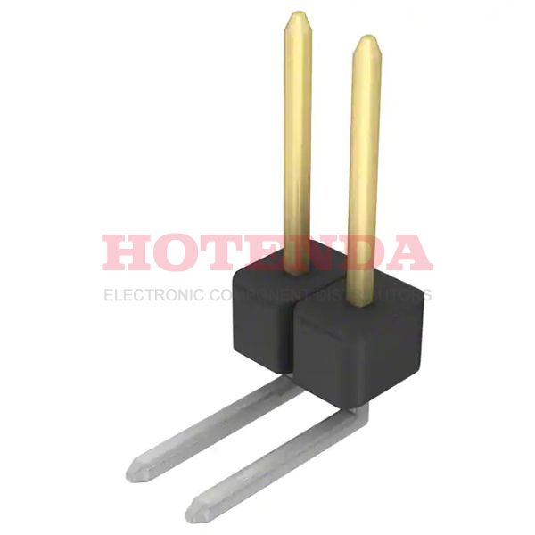 PBC02SGBN - CONN HEADER .100 SINGL R/A 2POS