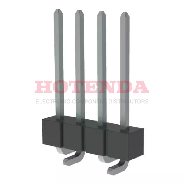 TSM-104-03-T-SV-TR - Conn Unshrouded Header HDR 4 POS 2.54mm Solder ST SMD T/R