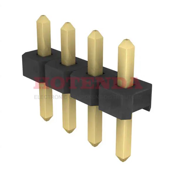 TLW-104-06-G-S - CONN HEADER .100" 4POS SGL GOLD