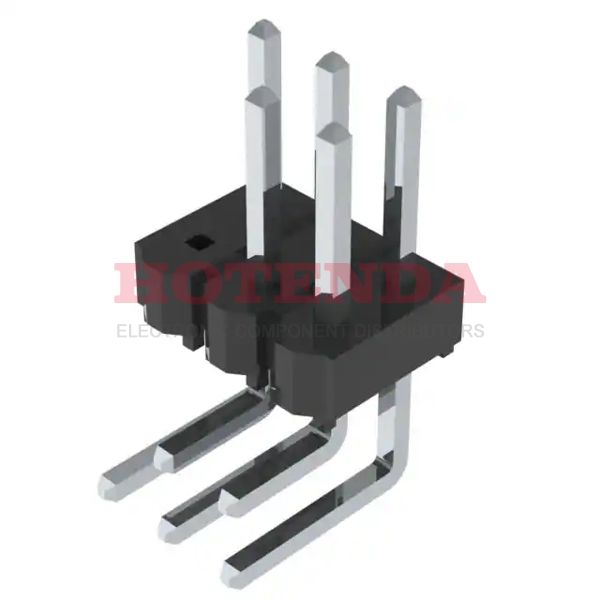 TSW-103-08-T-D-RA-001 - Conn Unshrouded Header HDR 6 POS 2.54mm Solder RA Thru-Hole