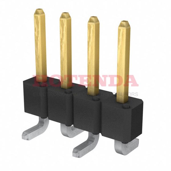 95293-801B04LF - Conn Unshrouded Header HDR 4 POS 2.54mm Solder ST SMD Tube